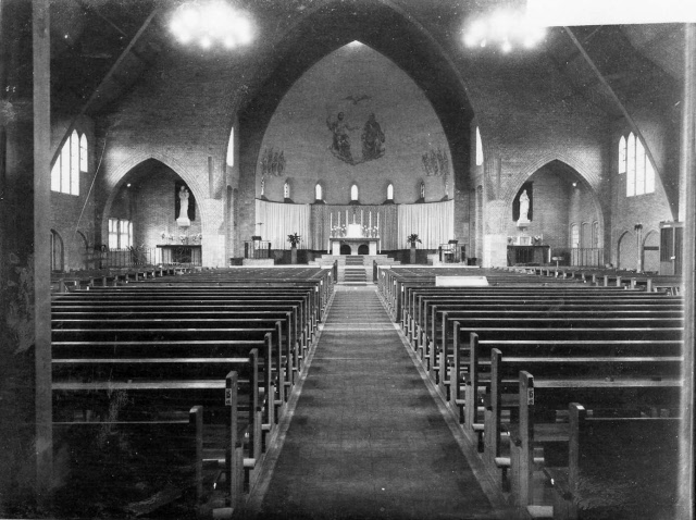 interieur van de voormalige  Thomaskerk in Nijmegen